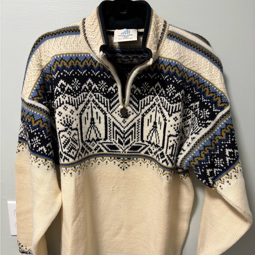 Dale of Norway wool sweater. Quarter zip
